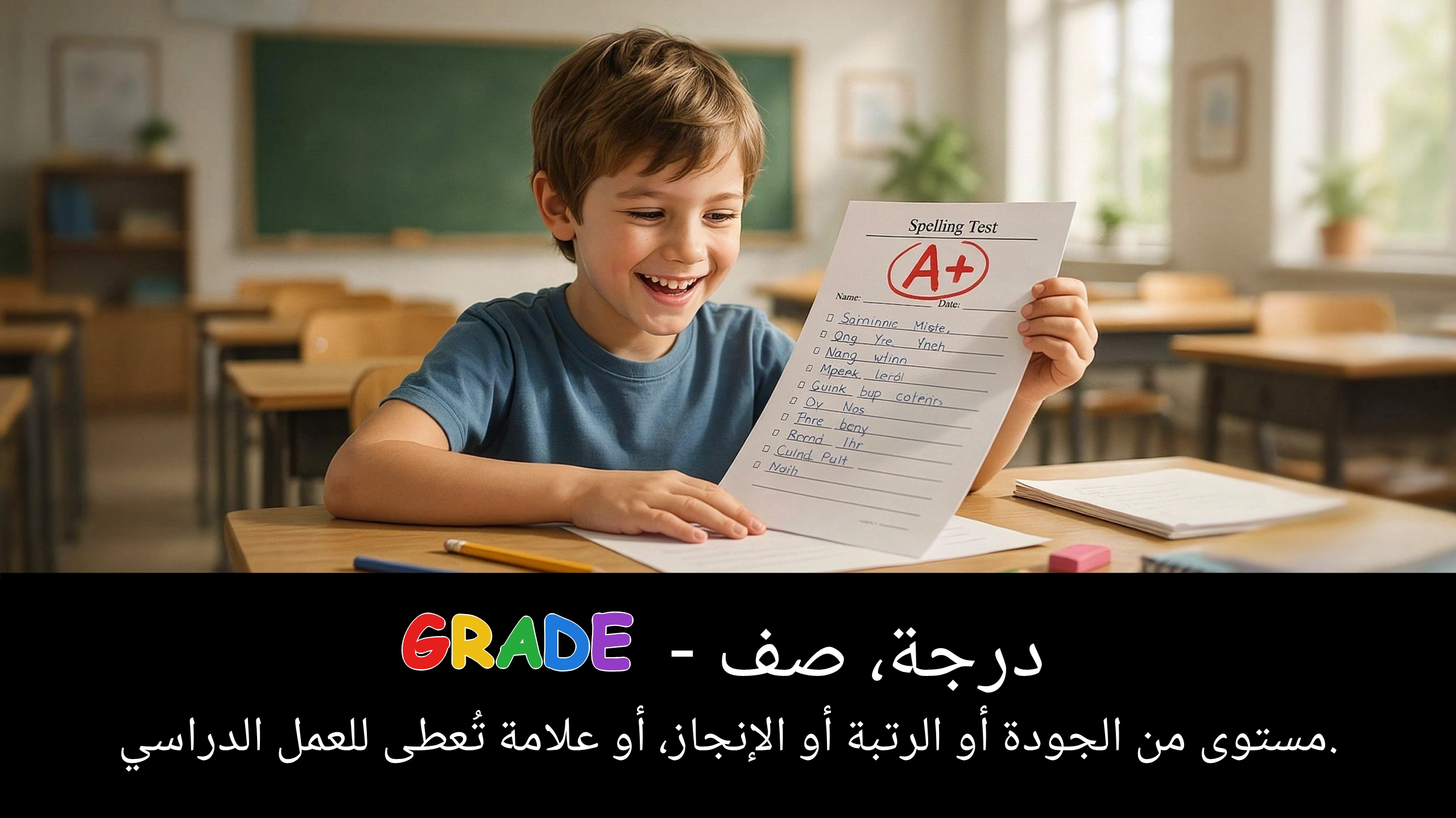 Arabic Illustration for grade